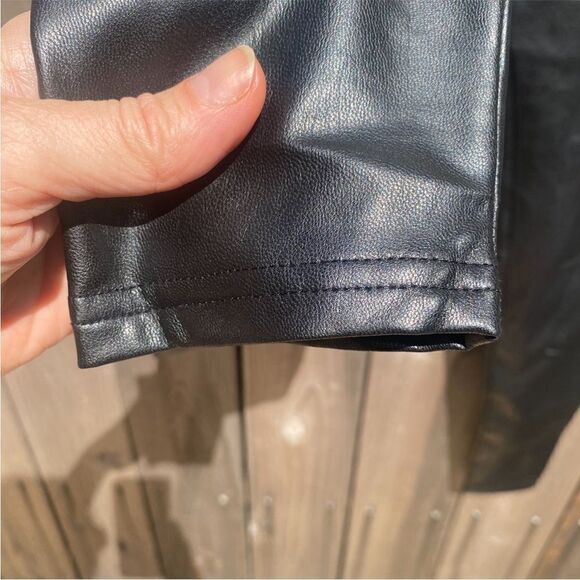 ALL SAINTS Cora Faux Leather Leggings in black size 2 - Picture 7 of 16